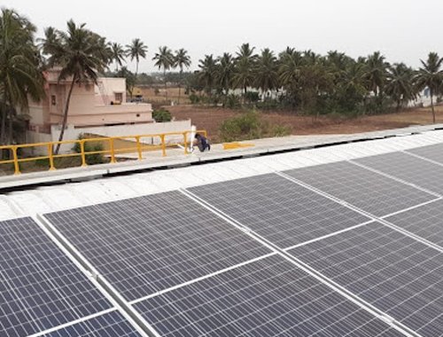 Solar PV installation at customer site