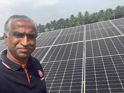 Trained specialists supporting solar plant operations